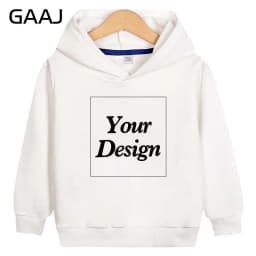 Custom Premium Kids Hoodie 100% Cotton Hoody Sweatshirts Print Your Design Text Photo Toddler Boy Girl Parent Kid Clothes 280gsm