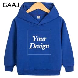 Custom Premium Kids Hoodie 100% Cotton Hoody Sweatshirts Print Your Design Text Photo Toddler Boy Girl Parent Kid Clothes 280gsm