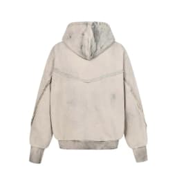 American Retro High Street Hoodie Y2k Asymmetrical Zip Up Hoodie Sweatshirt Autumn Winter Men's Loose Hooded Jacket Streetwear