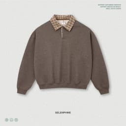ZODF Fashion Autumn Men 320gsm Turn Down Collar Sweatshirt Unisex Cusual Old Money Style Polo Pullovers HY1317