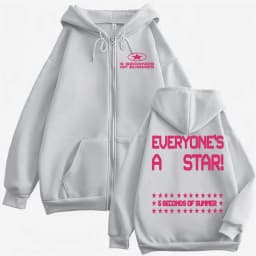 5 Seconds of Summer Everyone's A Star World Tour Zip Up Hoodies Jacket Sweatshirts Men Women Fashion Hip Hop Zipper Hoodie Coats