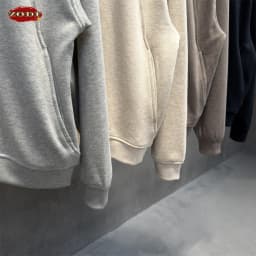 ZODF Trendy Autumn 320gsm Polo Collar Sweatshirt For Man Unisex Cusual Old Money Style Half Zipper Pullovers Streetwears HY1319