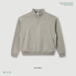 ZODF Trendy Autumn 320gsm Polo Collar Sweatshirt For Man Unisex Cusual Old Money Style Half Zipper Pullovers Streetwears HY1319