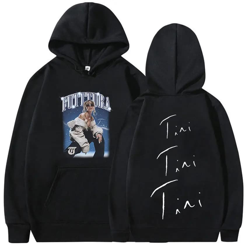 Singer TINI STOESSEL Futtura Tour Album 2025 Hoodie Unisex Hip Hop Oversized Fleece Sweatshirt Retro Aesthetic Long Sleeve Hoody