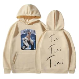 Singer TINI STOESSEL Futtura Tour Album 2025 Hoodie Unisex Hip Hop Oversized Fleece Sweatshirt Retro Aesthetic Long Sleeve Hoody