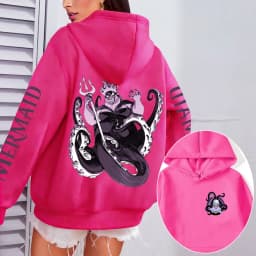 The Little Mermaid Ursula Men Hoodie Cartoon Anime Women Pullover Tops 2026 Casual Autumn Winter Couple Oversized Sweatshirts