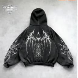 High Street Gothic Washed Black Hoodie Unisex Y2k Grunge Dark Streetwear Hip Hop Loose Casual Pullover Harajuku Sweatshirt Tops