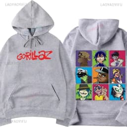 Funny Music Band Gorillaz Demon Days Hoodie Boy Crazy Hoodied Round Collar Long Sleeve T Shirts Clothing Casual Graphic Hoody