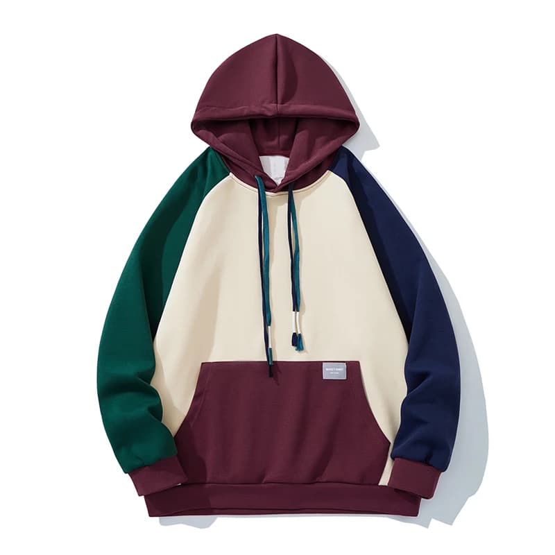 2026 Spring Men's Hoodie Sweatshirt Men Hooded Patchwork Daily Pullover Sports Streetwear Designer Autumn Clothing Hoodies