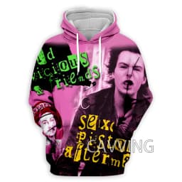 New Fashion Women/Men's 3D Print Sex Pistols Rock Hoodies Hooded Sweatshirts Harajuku Hoodie Sweatshirts Tops Clothing