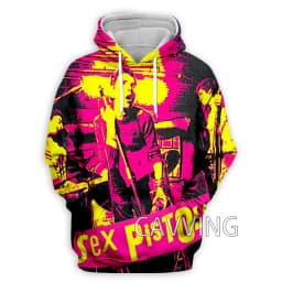 New Fashion Women/Men's 3D Print Sex Pistols Rock Hoodies Hooded Sweatshirts Harajuku Hoodie Sweatshirts Tops Clothing