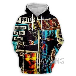 New Fashion Women/Men's 3D Print Sex Pistols Rock Hoodies Hooded Sweatshirts Harajuku Hoodie Sweatshirts Tops Clothing