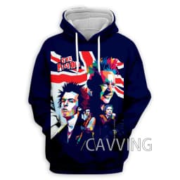 New Fashion Women/Men's 3D Print Sex Pistols Rock Hoodies Hooded Sweatshirts Harajuku Hoodie Sweatshirts Tops Clothing