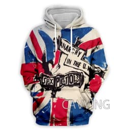 New Fashion Women/Men's 3D Print Sex Pistols Rock Hoodies Hooded Sweatshirts Harajuku Hoodie Sweatshirts Tops Clothing
