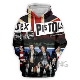 New Fashion Women/Men's 3D Print Sex Pistols Rock Hoodies Hooded Sweatshirts Harajuku Hoodie Sweatshirts Tops Clothing