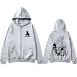 Anime My Hero Academia Shigaraki Tomura Zipper Hoodie Men Retro Fleece Zip Up Jacket Man Cartoon Manga Cosplay Zip Up Sweatshirt