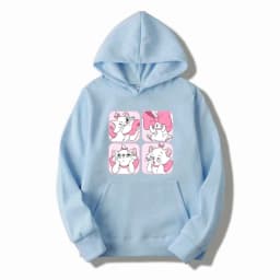 Marie Cat Anime Women Hoodie 2025 New Casual Cartoon Men Pullover Tops Spring Autumn Couple Sweatshirts Clothes
