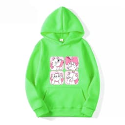Marie Cat Anime Women Hoodie 2025 New Casual Cartoon Men Pullover Tops Spring Autumn Couple Sweatshirts Clothes