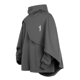 PFNW Autumn Winter Sweatshirt Hooded Fake Two-Piece Pullover Cloak Jacket 2025 Darkwear Male Tops 28W9215