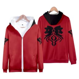 Anime Aaron Hoodies Zipper Varsity Jacket Merch Hoodies Women Men Hooded Sweater Sweatshirts Boys Girls Cosplay Costume Hoodie