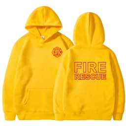 Fire Rescue Firefighter Hoodie Funny Fireman Sweatshirt Men Hoodies Pullover Hip Hop Streetwear