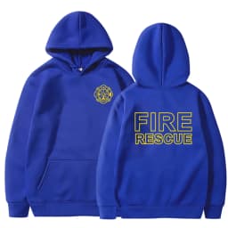 Fire Rescue Firefighter Hoodie Funny Fireman Sweatshirt Men Hoodies Pullover Hip Hop Streetwear