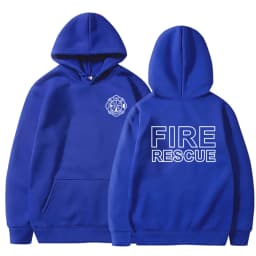 Fire Rescue Firefighter Hoodie Funny Fireman Sweatshirt Men Hoodies Pullover Hip Hop Streetwear