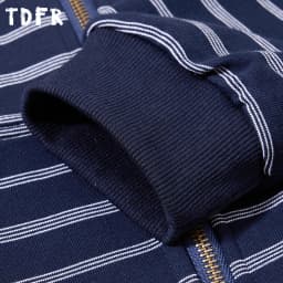 Horizontal Stripes Sweatshirts Mens Autumn Kangaroo Pocket Casual Loose Long Sleeve Sports Hoodies Outerwear Men