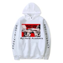 Anime My Hero Academia Hoodies Manga Midoriya Izuku Bakugou Katsuki Class 1A Letter Print Unisex Winter Oversized Sweatshirts