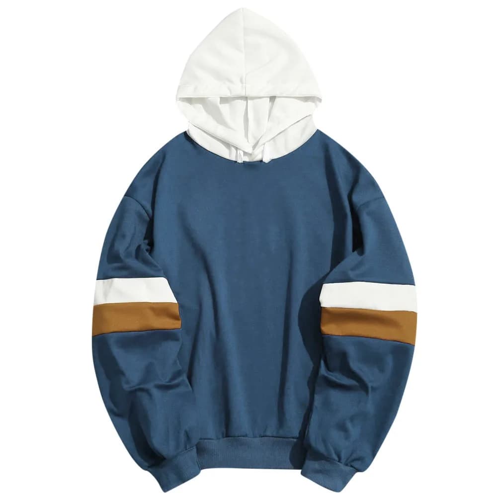 2026 Spring And Autumn Stitching Trend Hoodie Streetwear Young Men's Fashion Women's Hip-hop Hoodie Casual Sweatshirt