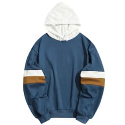 2026 Spring And Autumn Stitching Trend Hoodie Streetwear Young Men's Fashion Women's Hip-hop Hoodie Casual Sweatshirt