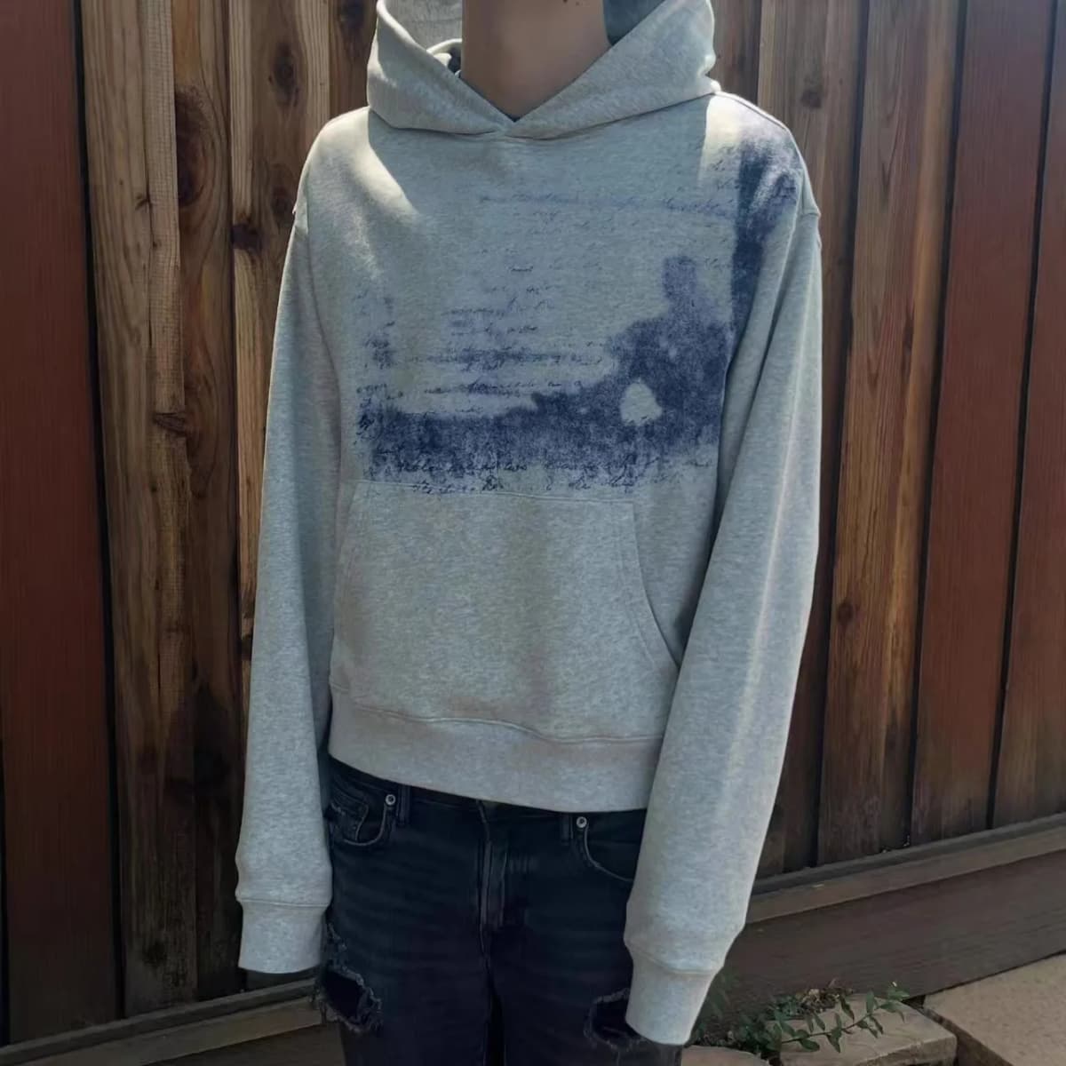 American Gray Gothic Retro pattern Printed Pullover Hoodie Y2k Men and Women Hip Hop Fashion Jogger Casual Oversized Sweatshirt