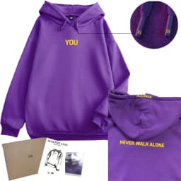 Embroidery Original Design Jimin Hoodie With You 13 You Never Walk Alone Jimin Merch Kpop Fans High Quality Version Sweatshirt
