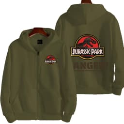 Jurassic Park Cartoon Anime Men Zipper Hoodie Spring Autumn Women Sweatshirt 2026 New Fashion Couple Jackets Clothes Tops