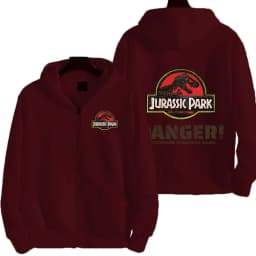 Jurassic Park Cartoon Anime Men Zipper Hoodie Spring Autumn Women Sweatshirt 2026 New Fashion Couple Jackets Clothes Tops