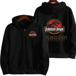 Jurassic Park Cartoon Anime Men Zipper Hoodie Spring Autumn Women Sweatshirt 2026 New Fashion Couple Jackets Clothes Tops