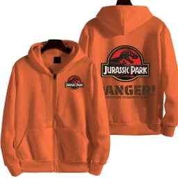 Jurassic Park Cartoon Anime Men Zipper Hoodie Spring Autumn Women Sweatshirt 2026 New Fashion Couple Jackets Clothes Tops