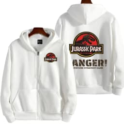Jurassic Park Cartoon Anime Men Zipper Hoodie Spring Autumn Women Sweatshirt 2026 New Fashion Couple Jackets Clothes Tops