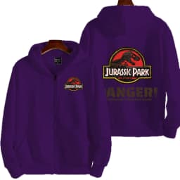 Jurassic Park Cartoon Anime Men Zipper Hoodie Spring Autumn Women Sweatshirt 2026 New Fashion Couple Jackets Clothes Tops