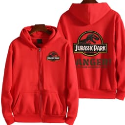 Jurassic Park Cartoon Anime Men Zipper Hoodie Spring Autumn Women Sweatshirt 2026 New Fashion Couple Jackets Clothes Tops