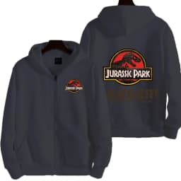 Jurassic Park Cartoon Anime Men Zipper Hoodie Spring Autumn Women Sweatshirt 2026 New Fashion Couple Jackets Clothes Tops