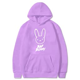 Funny Bad Bunny Hoodie Printed Kawaii Cartoon Harajuku Oversized Streetwear Sweatshirt Korean Style Long Sleeve Women Men Hoody
