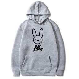 Funny Bad Bunny Hoodie Printed Kawaii Cartoon Harajuku Oversized Streetwear Sweatshirt Korean Style Long Sleeve Women Men Hoody