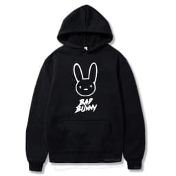 Funny Bad Bunny Hoodie Printed Kawaii Cartoon Harajuku Oversized Streetwear Sweatshirt Korean Style Long Sleeve Women Men Hoody