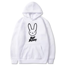 Funny Bad Bunny Hoodie Printed Kawaii Cartoon Harajuku Oversized Streetwear Sweatshirt Korean Style Long Sleeve Women Men Hoody