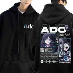 Ado World Tour 2025 Hibana Hoodie Men Women Fashion Japanese Style Streetwear Unisex Vintage Casual Oversized Pullover Hoodies