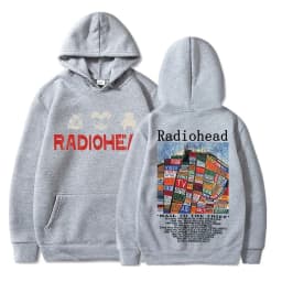 Radiohead Vintage Print Hoodie Men's Women Clothing Pullover Hip Hop Rock Band Hail To The Thief Music Album Hooded Sweatshirts