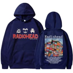 Radiohead Vintage Print Hoodie Men's Women Clothing Pullover Hip Hop Rock Band Hail To The Thief Music Album Hooded Sweatshirts