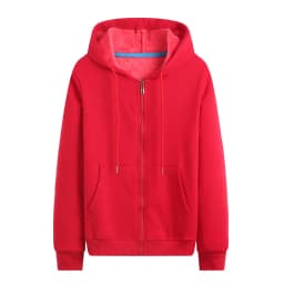 NSLP Zipper Hooded Cardigan Men's and Women's Same Couple Clothes Fall/Winter Solid Color Sweater Customized Personalized Logo