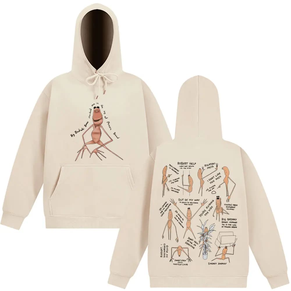 Marcus The Worm  Funny Meme Graphic Hoodie Men Women Harajuku Pullover Long-sleeved Loose Oversized Sportswear Autumn and Winter